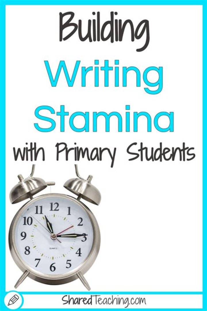 What does writing stamina mean?