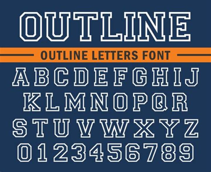 What font is just outline of letters?