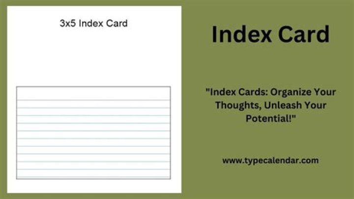What is a jumbo index card?