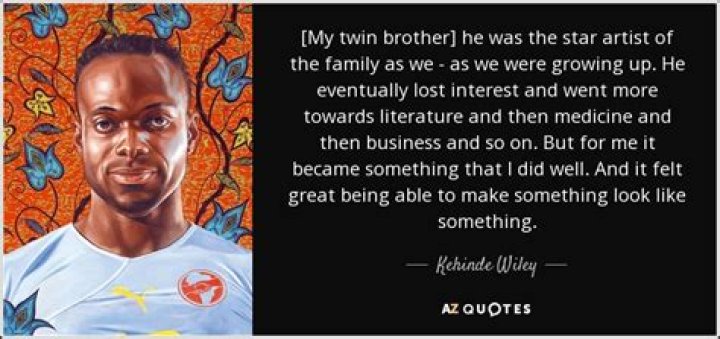 What is a quote from Kehinde Wiley?