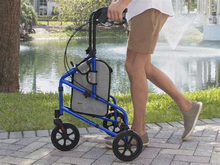 What is a three wheeled walker called?