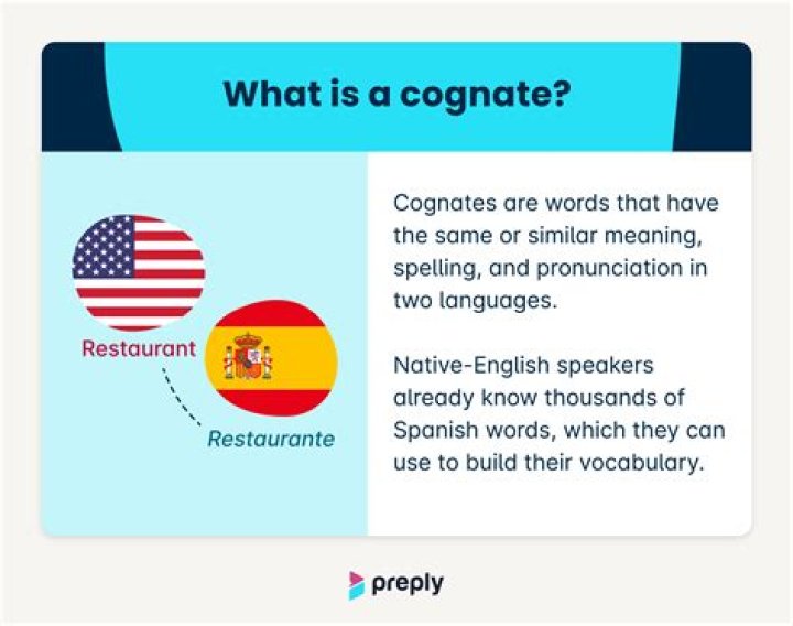 What is an example of a cognate?