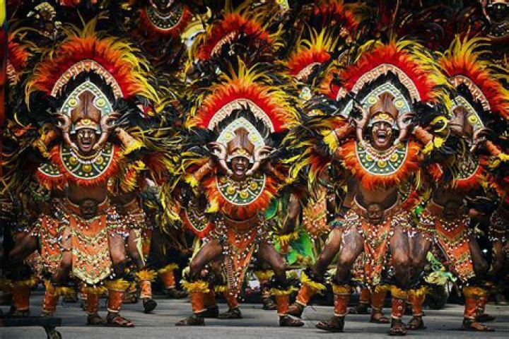 What is dinagyang festival costume?