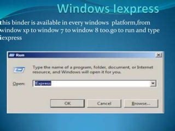 What is IExpress in Windows?