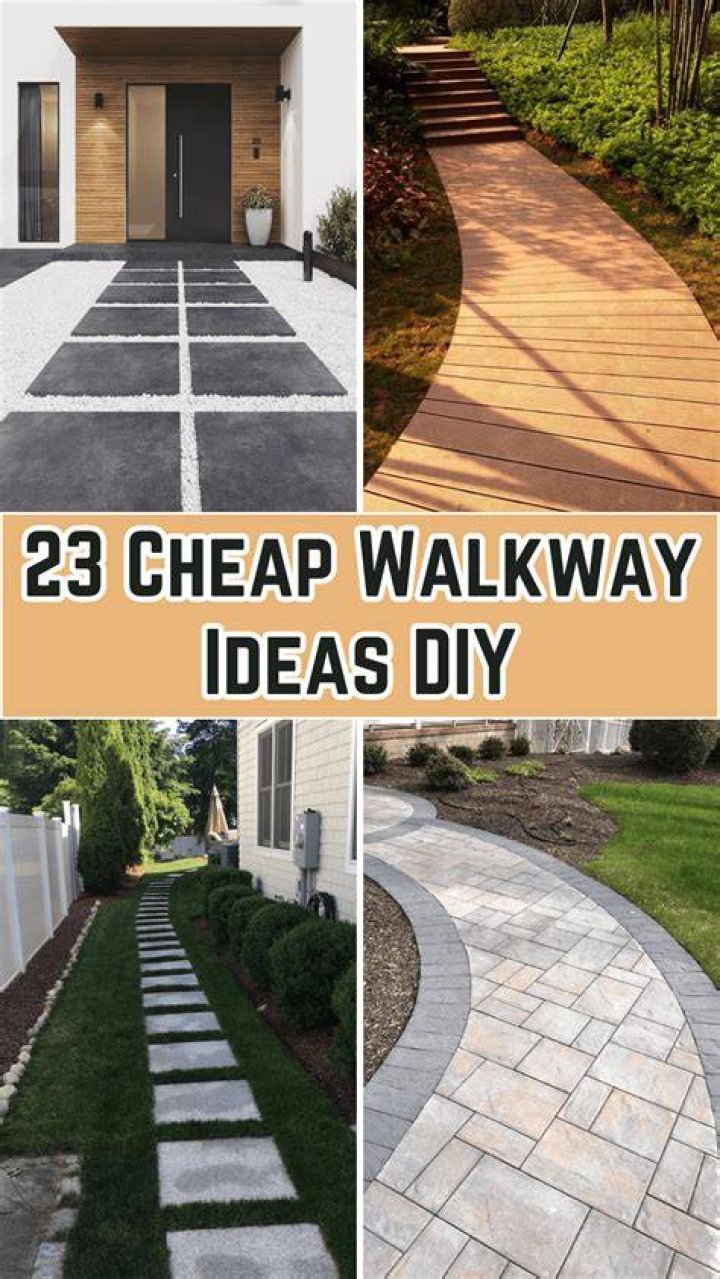 What is the cheapest way to build a sidewalk?