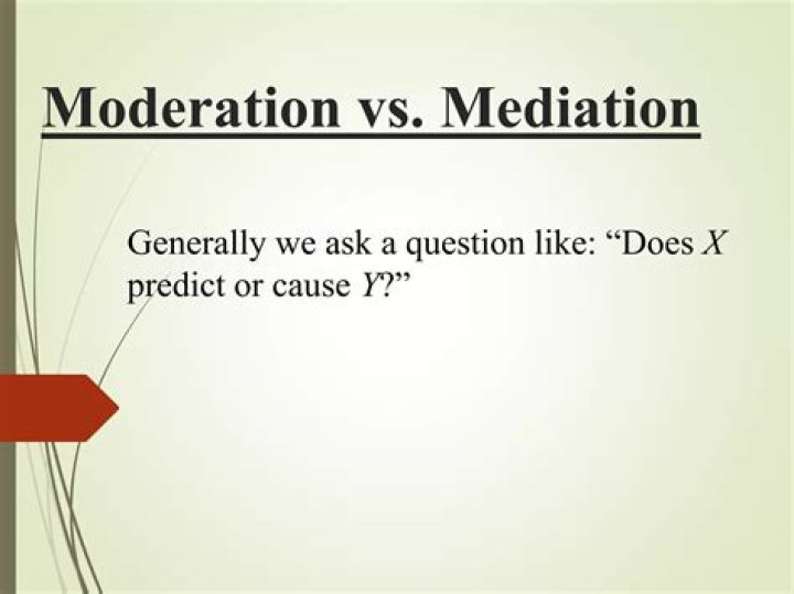 What is the difference between moderation and mediation in statistics?
