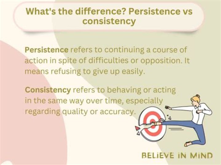 What is the difference between persistency and consistency?