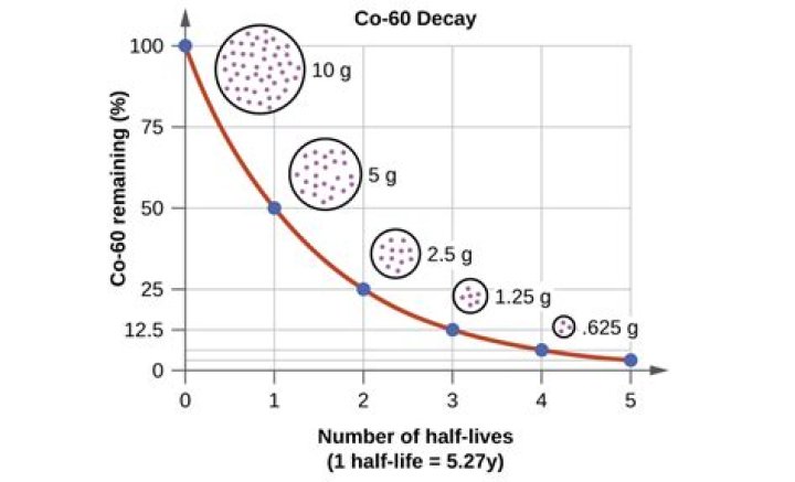 What is the half-life of cobalt 137?