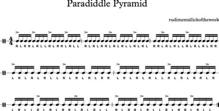 What is the paradiddle rudiment?