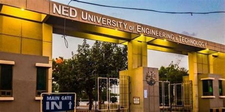 What is the rank of NED University in Pakistan?