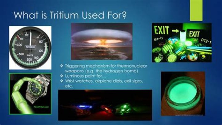 What is tritium used for?