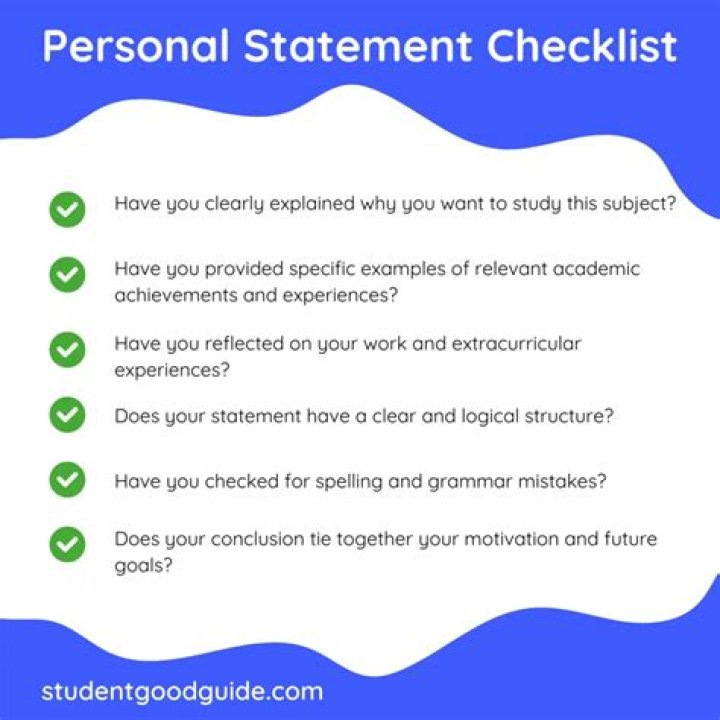 What looks good on a personal statement for university?