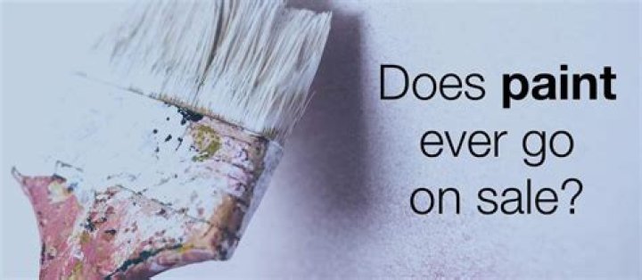 What month does paint usually go on sale?