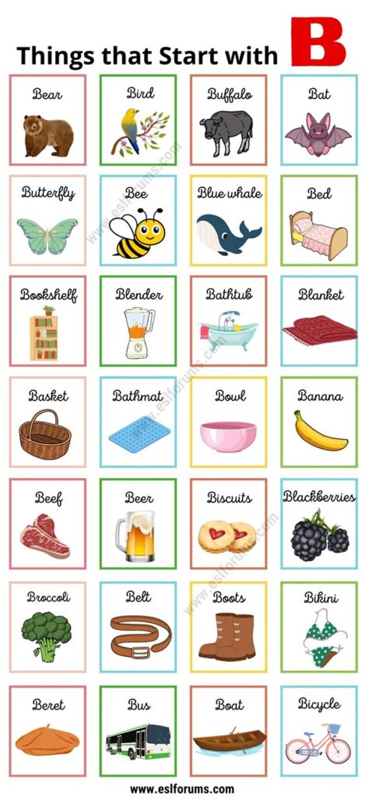 What places start with the letter B?
