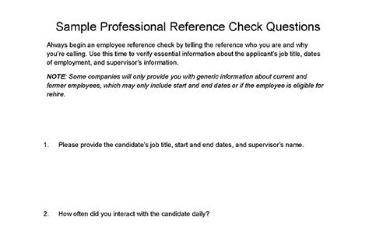 What questions can you legally ask when checking references?