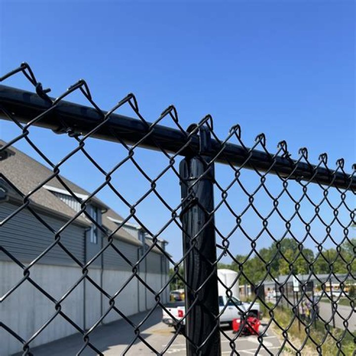 What size is chain link top rail?