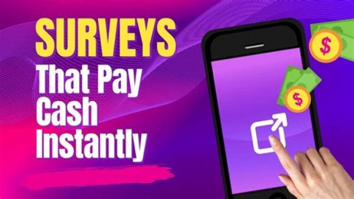 What survey pays instantly?