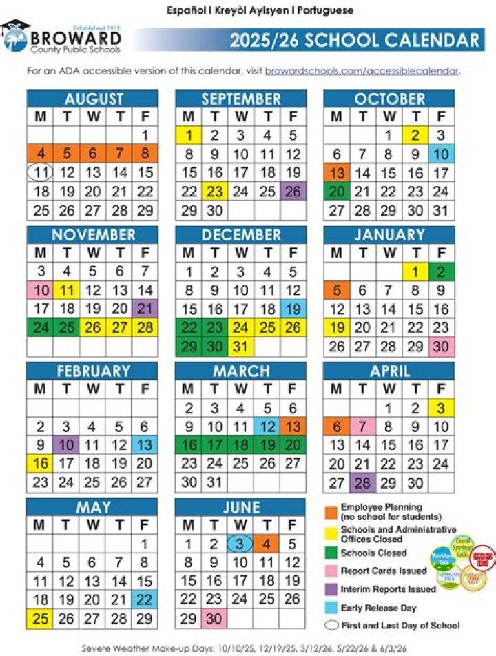 What time does Broward County high school start?