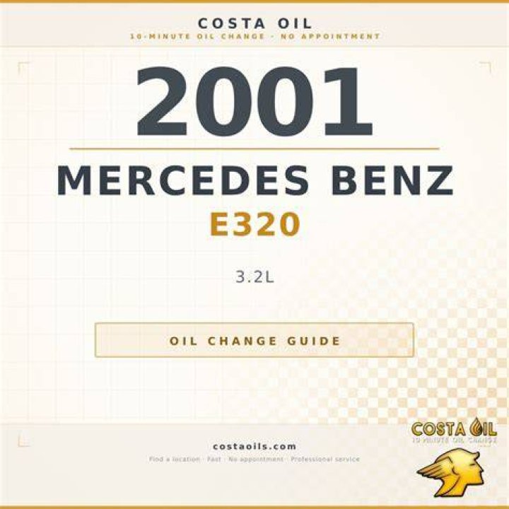 What type of oil does a Mercedes E320 take?