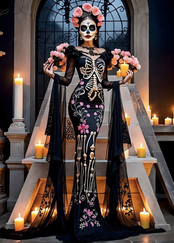 What was the original message of the skeleton La Catrina?