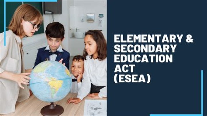 What was the significance of the Elementary and Secondary Education Act?