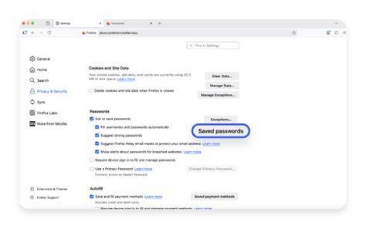 Where are saved passwords in IE 11?