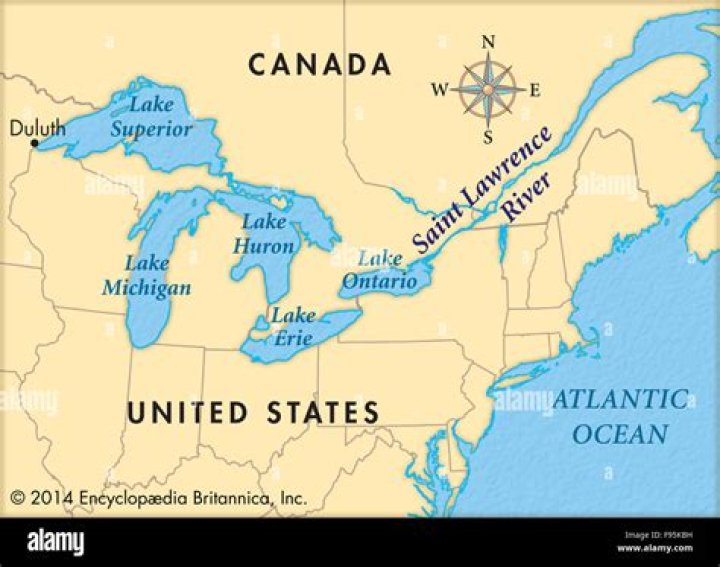 Where is the Saint Lawrence River located?