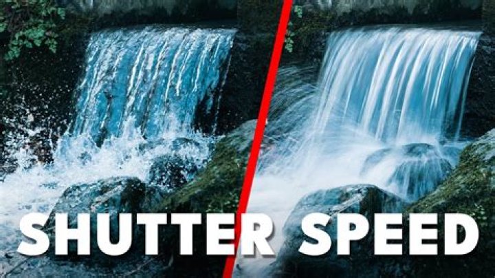 Which shutter speed should you use to take a photo of moving water?