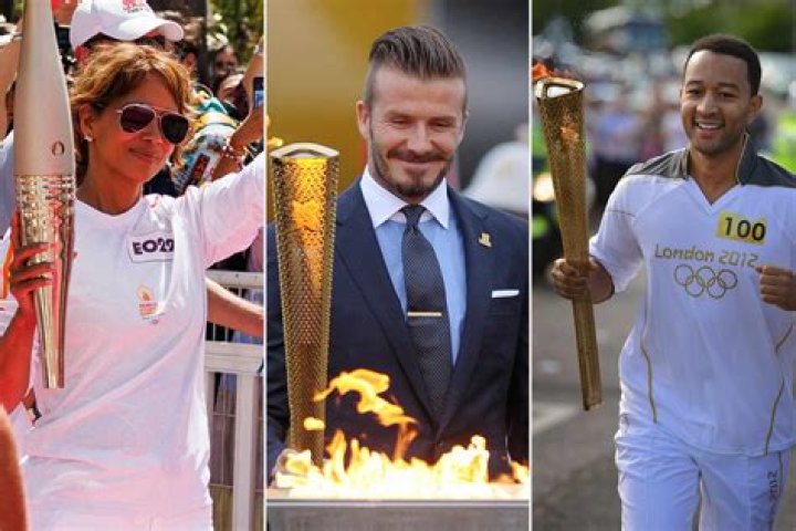 Who carried the torch in the 2004 Olympics?