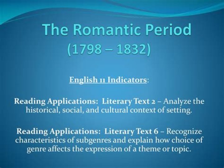 Why is the period called romantic?